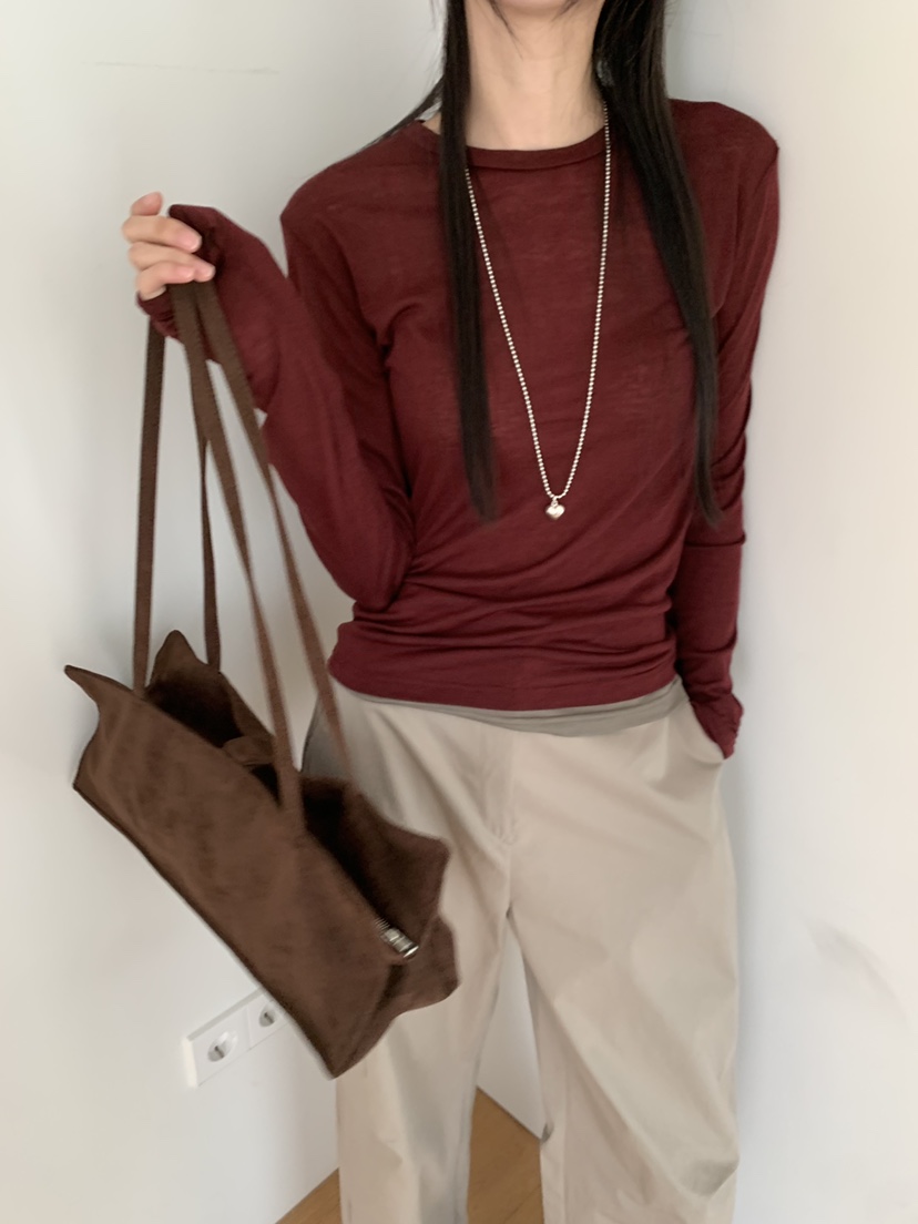 GAMDONG東大門㊣實拍女士新品時尚熱賣25秋冬推薦真品長袖T恤GAMDONG長袖T恤