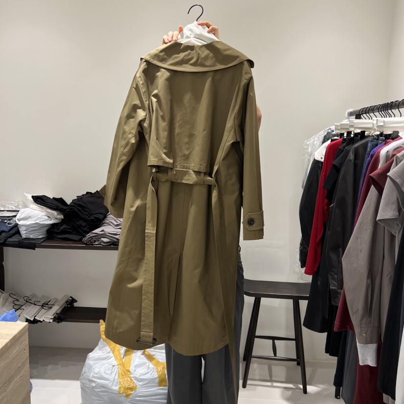 JANIE/NIA東大門㊣代購女士新品真品時尚人氣長款風衣含腰帶JANIE/NIA長款風衣