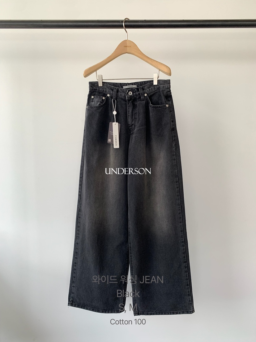 UNDERSON韓國直郵㊣女裝新款25秋冬人氣休閑時尚推薦牛仔褲UNDERSON牛仔褲