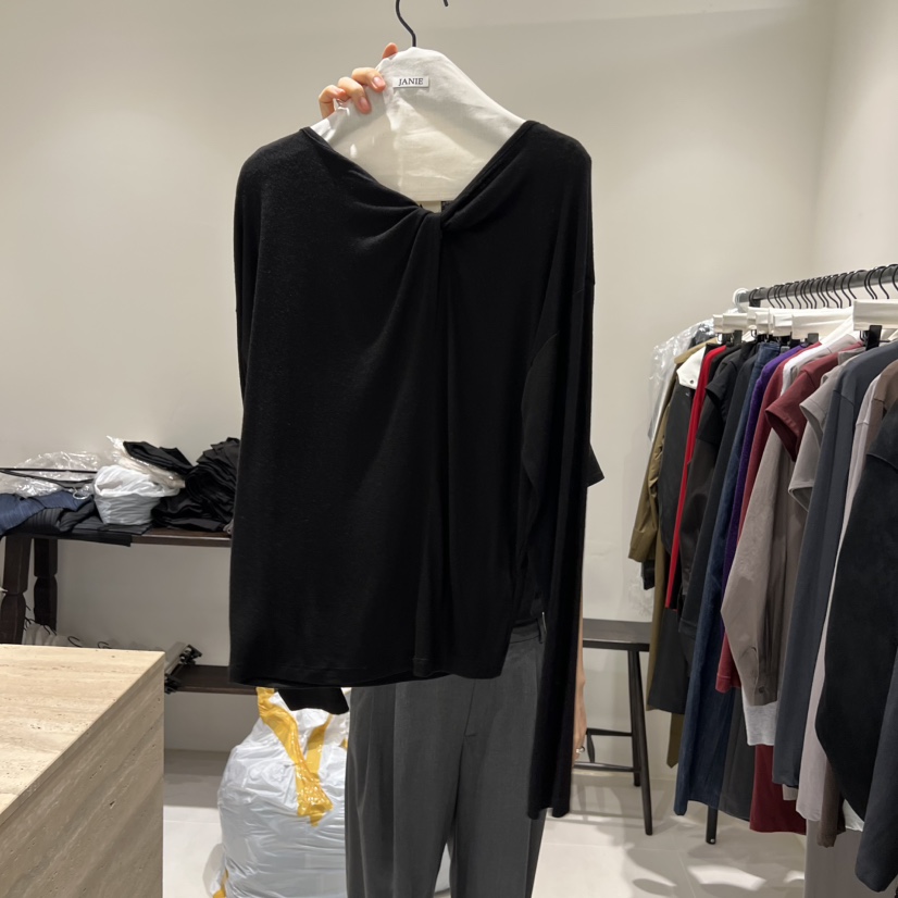 JANIE/NIA東大門㊣代購女士新品時尚25秋冬職業推薦長袖T恤JANIE/NIA長袖T恤圖色4
