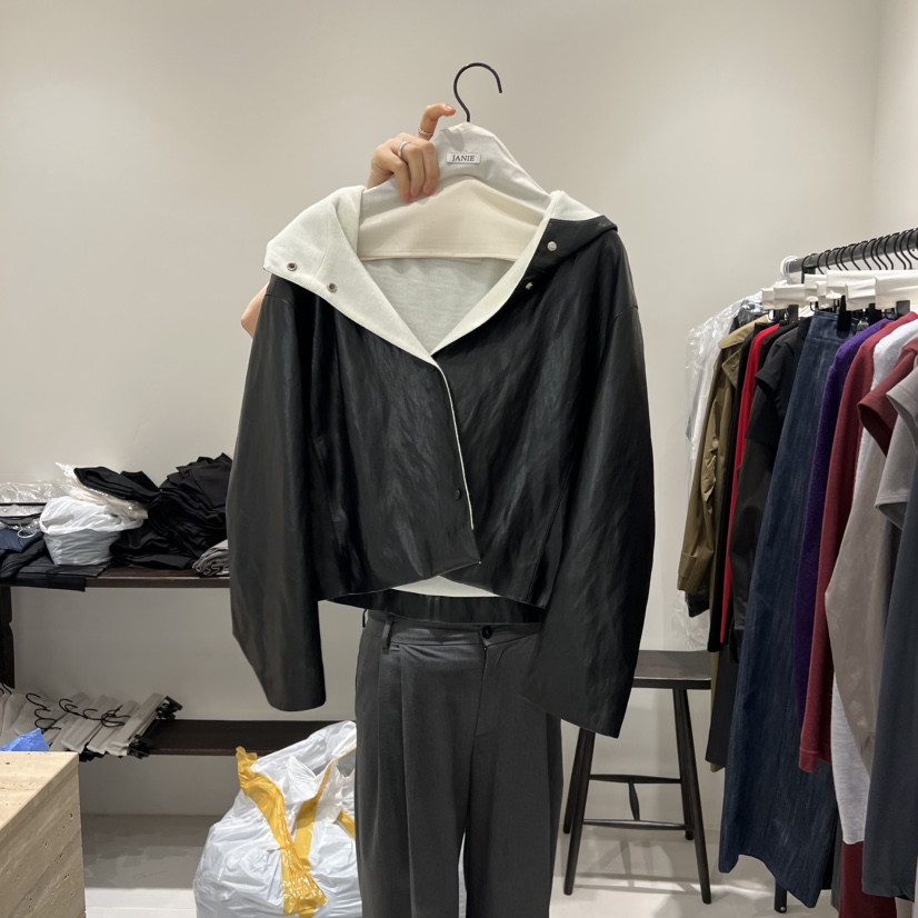 JANIE/NIA東大門㊣實拍女士新款25秋冬職業休閑夾克絨面革JANIE/NIA夾克圖色3