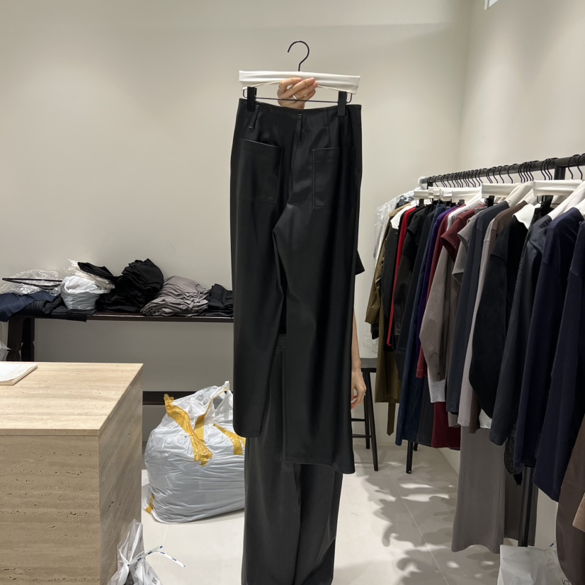 JANIE/NIA東大門㊣直郵女裝新品休閑職業25秋冬休閑褲皮褲JANIE/NIA休閑褲