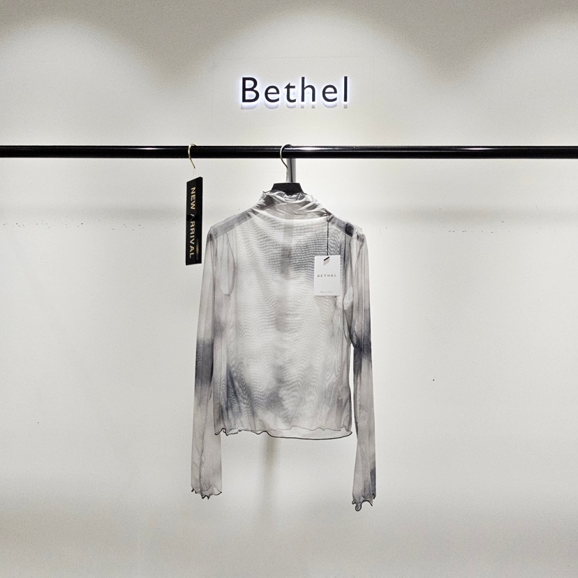 BETHEL東大門㊣實拍女裝新款推薦人氣25秋冬時尚長袖T恤透視BETHEL長袖T恤圖色3