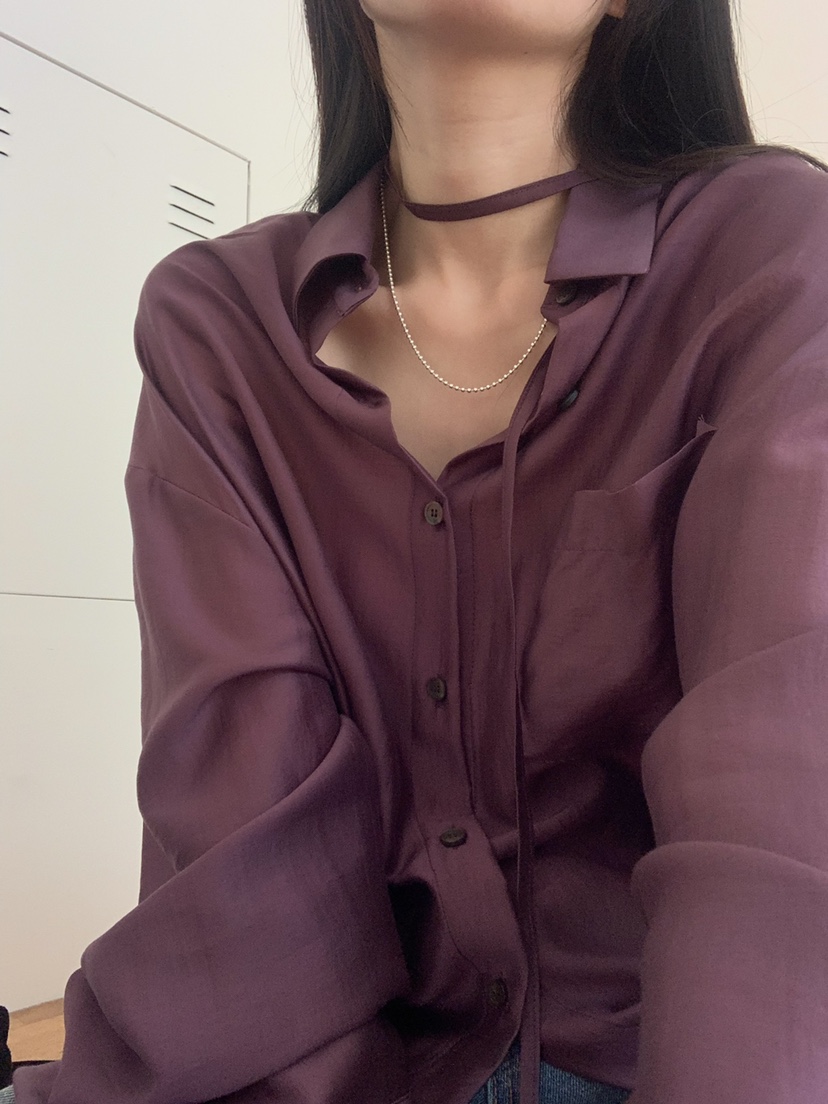 GAMDONG東大門㊣代購女士新品熱賣真品25秋冬襯衫蕾絲衫含腰繩GAMDONG襯衫/蕾絲衫