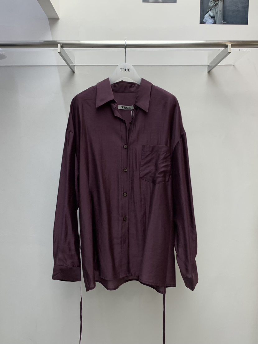 GAMDONG東大門㊣代購女士新品熱賣真品25秋冬襯衫蕾絲衫含腰繩GAMDONG襯衫/蕾絲衫圖色4