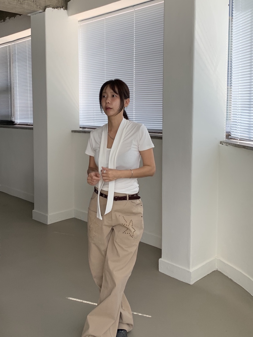 SUNDER MARKET東大門㊣代購女裝新品熱賣職業真品時尚休閑T恤SUNDER MARKETT恤