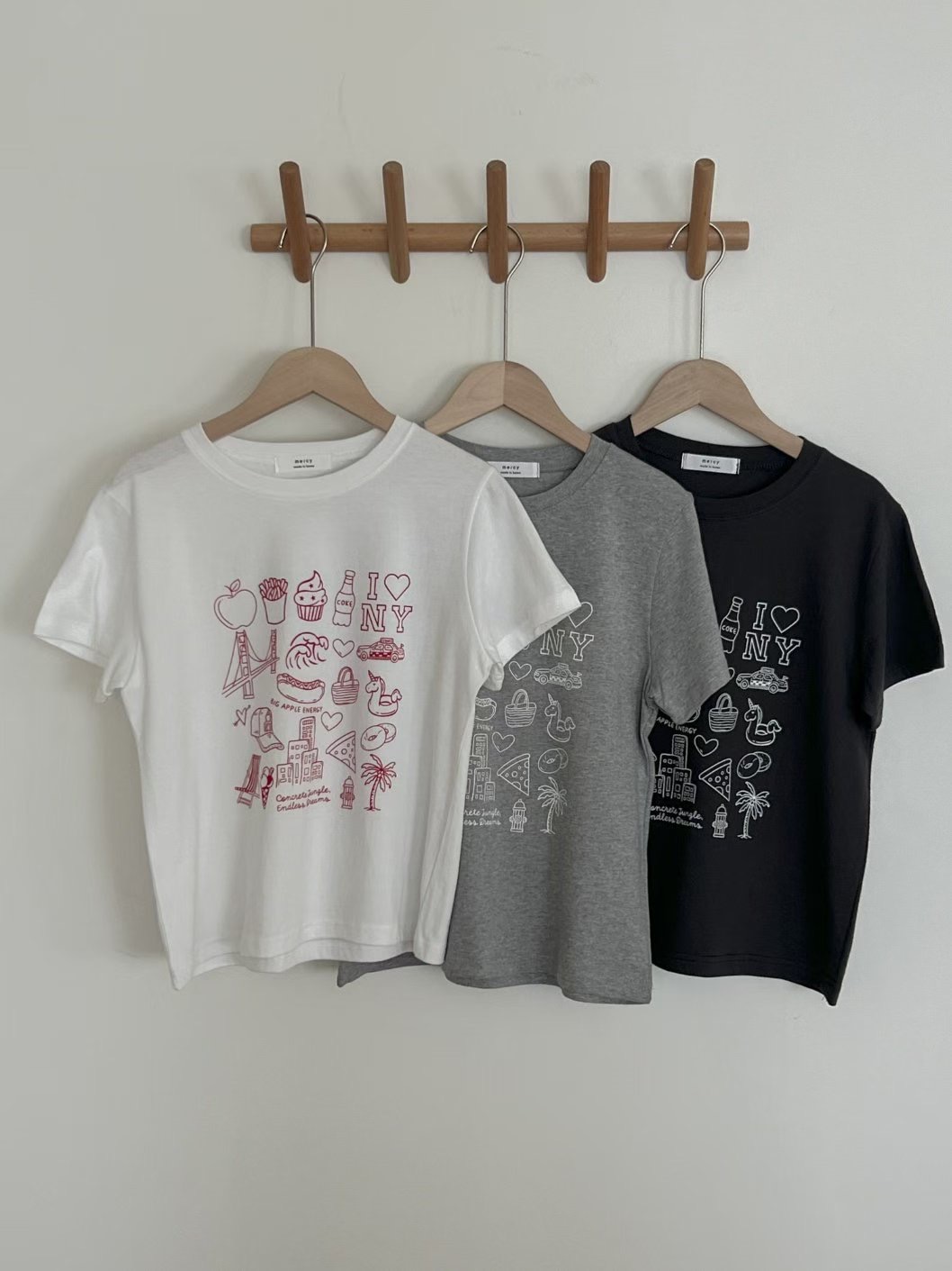 MERCY韓國代購㊣女士新品時尚職業推薦休閑熱賣真品25秋冬T恤MERCYT恤圖色3左三色