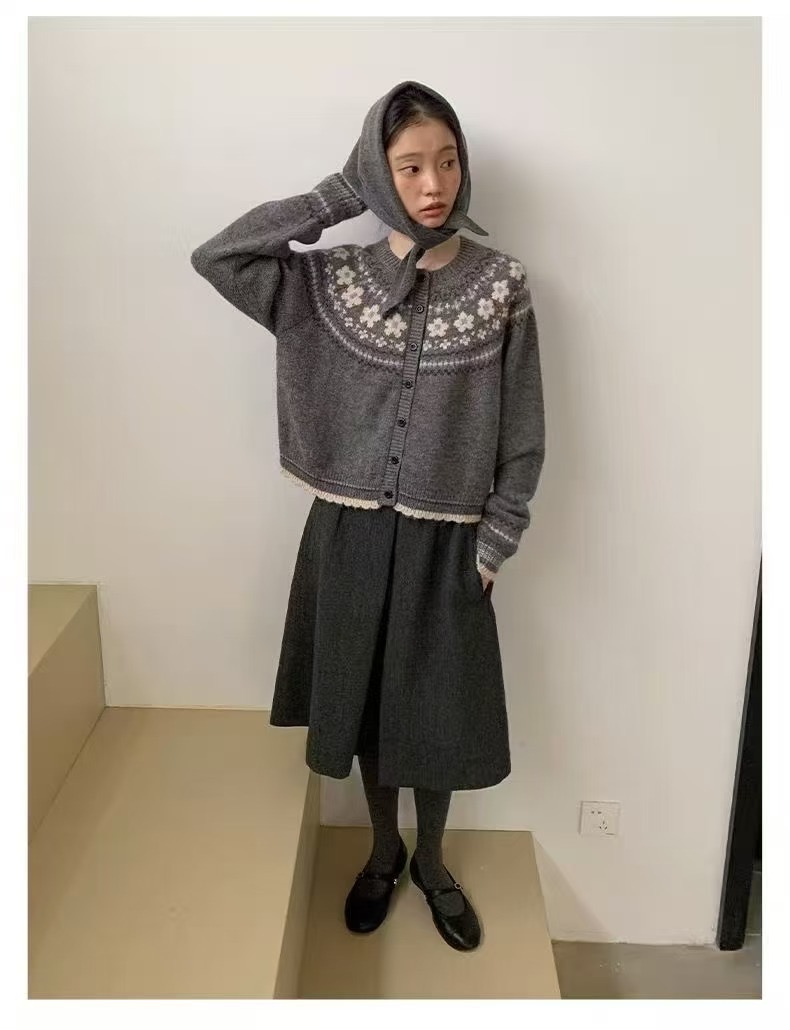 MERCY東大門㊣實拍女士新品推薦休閑人氣時尚25秋冬針織衫開衫MERCY針織衫