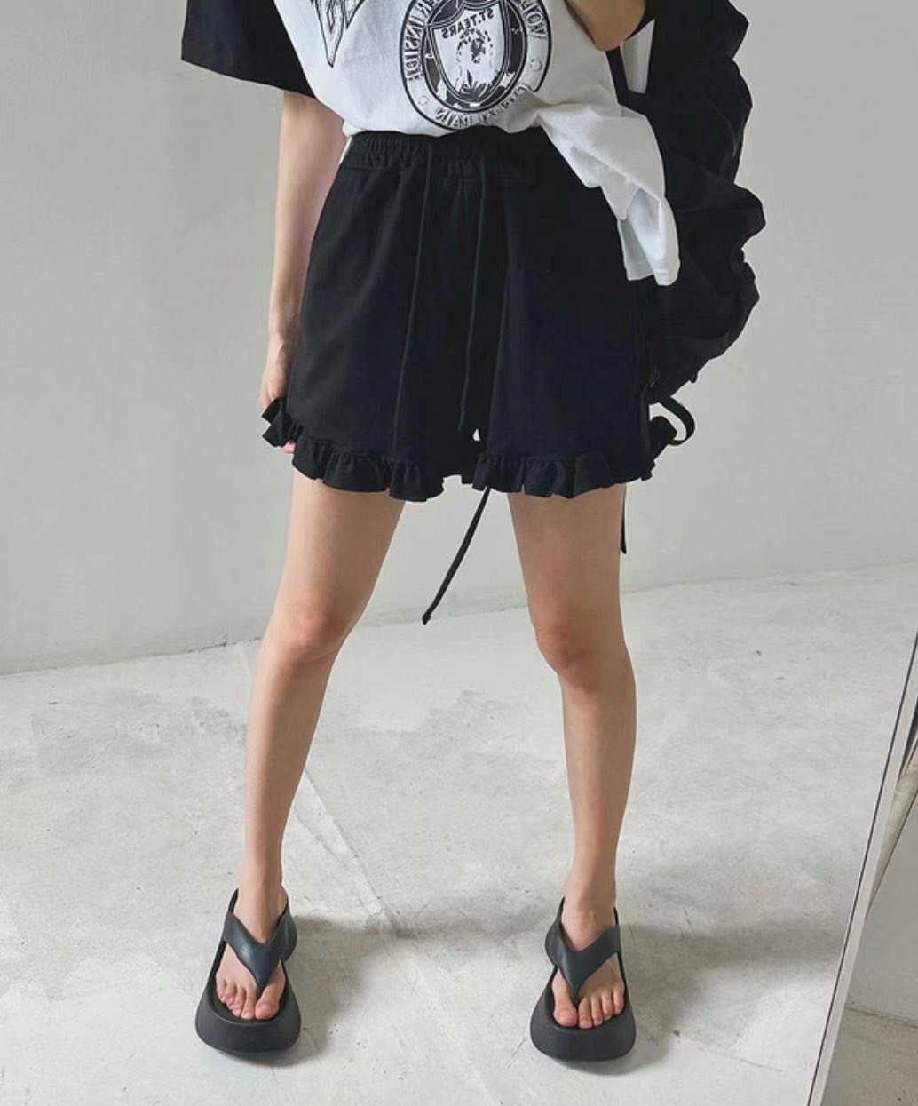 MERCY韓國直郵㊣女士新品人氣時尚25秋冬職業真品熱賣休閑短褲MERCY短褲圖色3