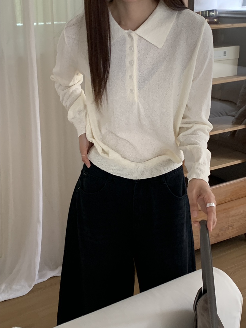 RIVER RAIN韓國代購㊣女裝新款人氣時尚推薦職業休閑針織衫RIVER RAIN針織衫
