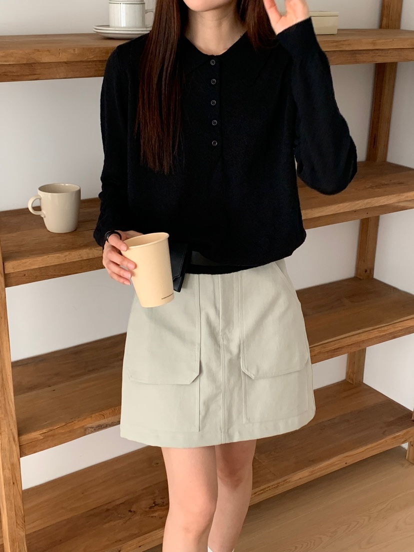 RIVER RAIN韓國代購㊣女裝新款人氣時尚推薦職業休閑針織衫RIVER RAIN針織衫