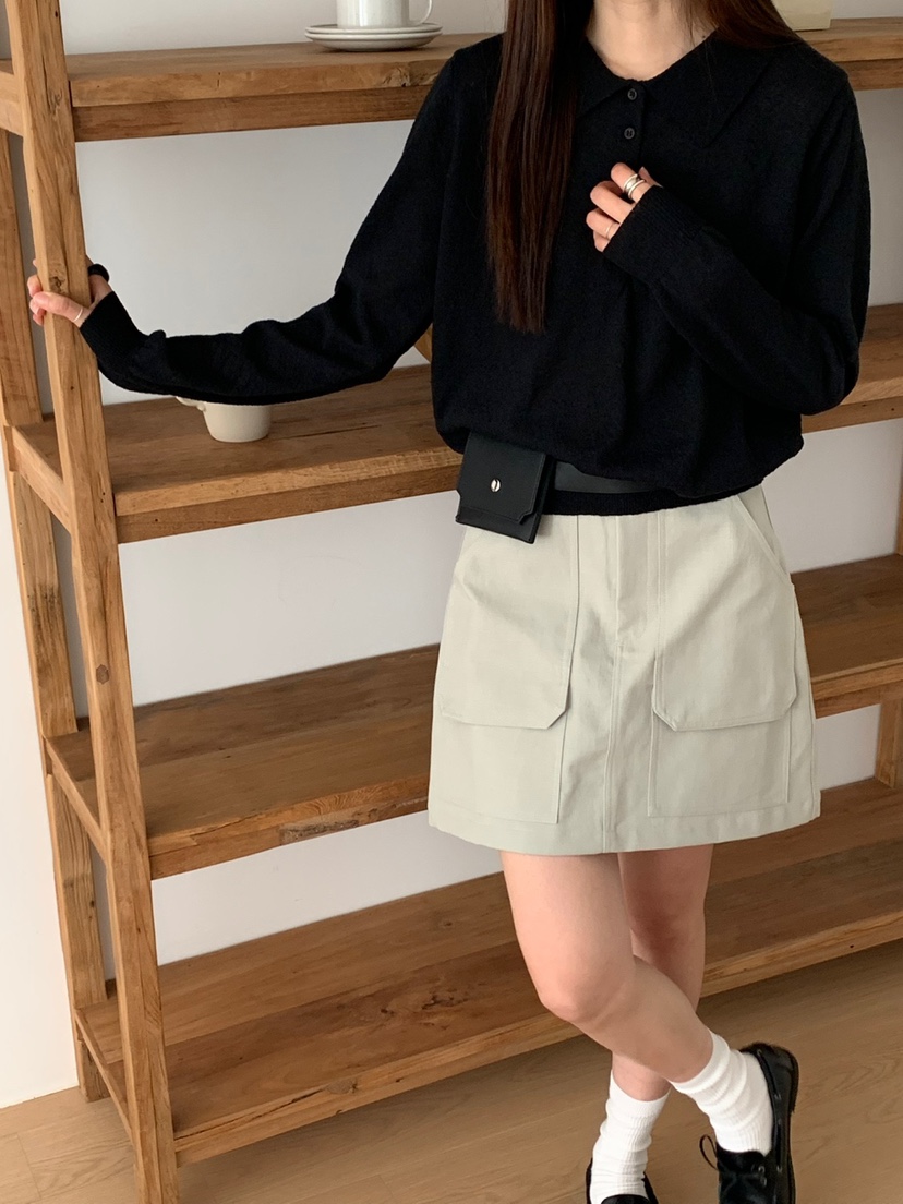 RIVER RAIN韓國代購㊣女裝新款人氣時尚推薦職業休閑針織衫RIVER RAIN針織衫
