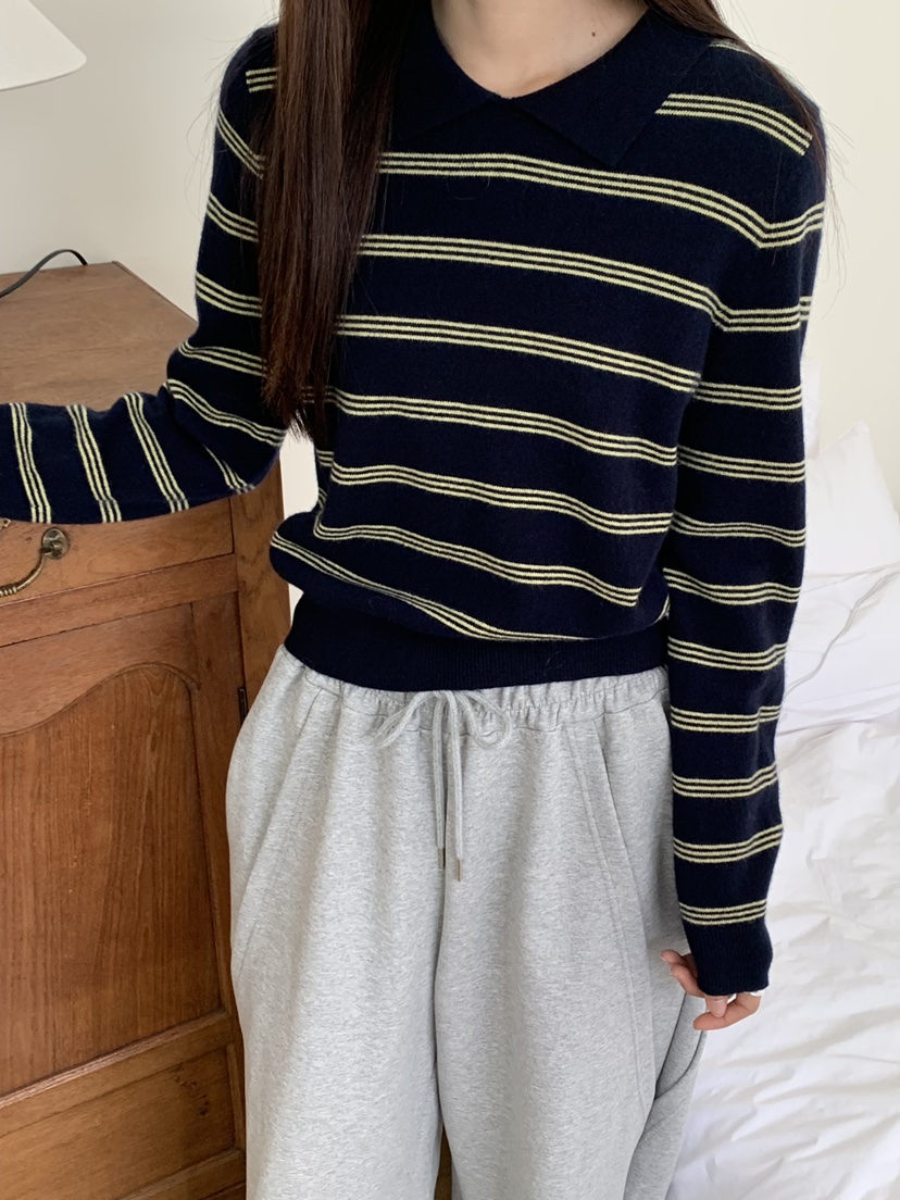 RIVER RAIN韓國代購㊣女裝新品25秋冬職業人氣休閑時尚針織衫RIVER RAIN針織衫