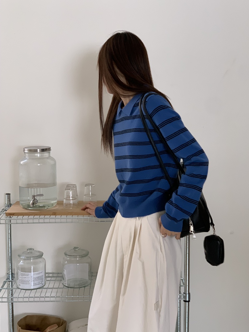 RIVER RAIN韓國代購㊣女裝新品25秋冬職業人氣休閑時尚針織衫RIVER RAIN針織衫