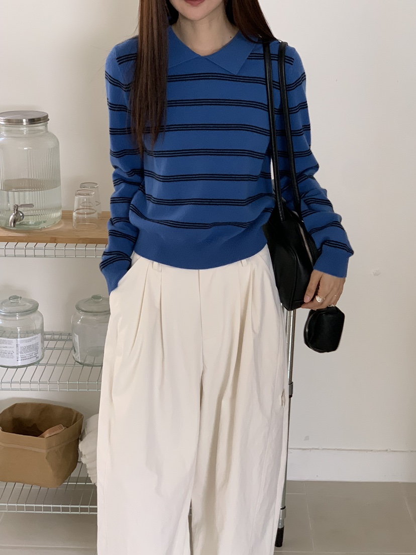 RIVER RAIN韓國代購㊣女裝新品25秋冬職業人氣休閑時尚針織衫RIVER RAIN針織衫