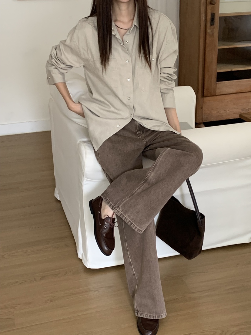 RIVER RAIN韓國直郵㊣女士新品推薦職業休閑人氣襯衫蕾絲衫RIVER RAIN襯衫/蕾絲衫