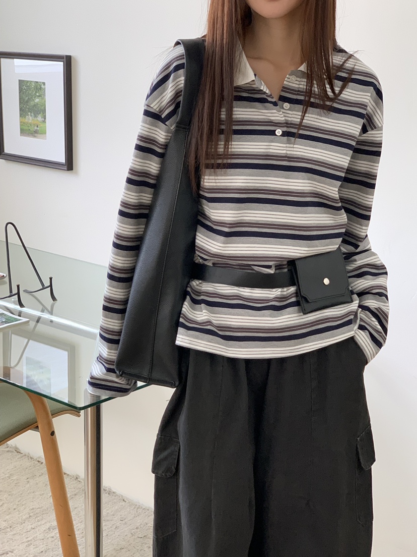 RIVER RAIN東大門㊣實拍女士新品熱賣25秋冬休閑真品長袖T恤RIVER RAIN長袖T恤