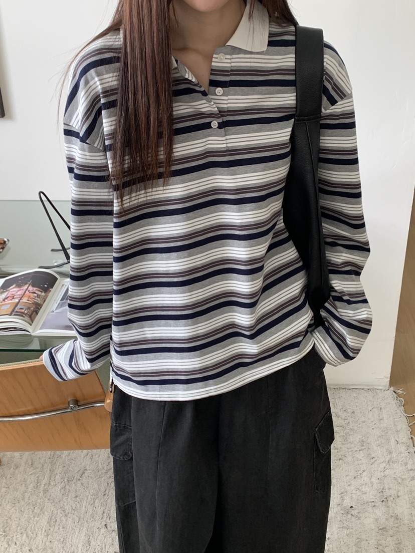 RIVER RAIN東大門㊣實拍女士新品熱賣25秋冬休閑真品長袖T恤RIVER RAIN長袖T恤