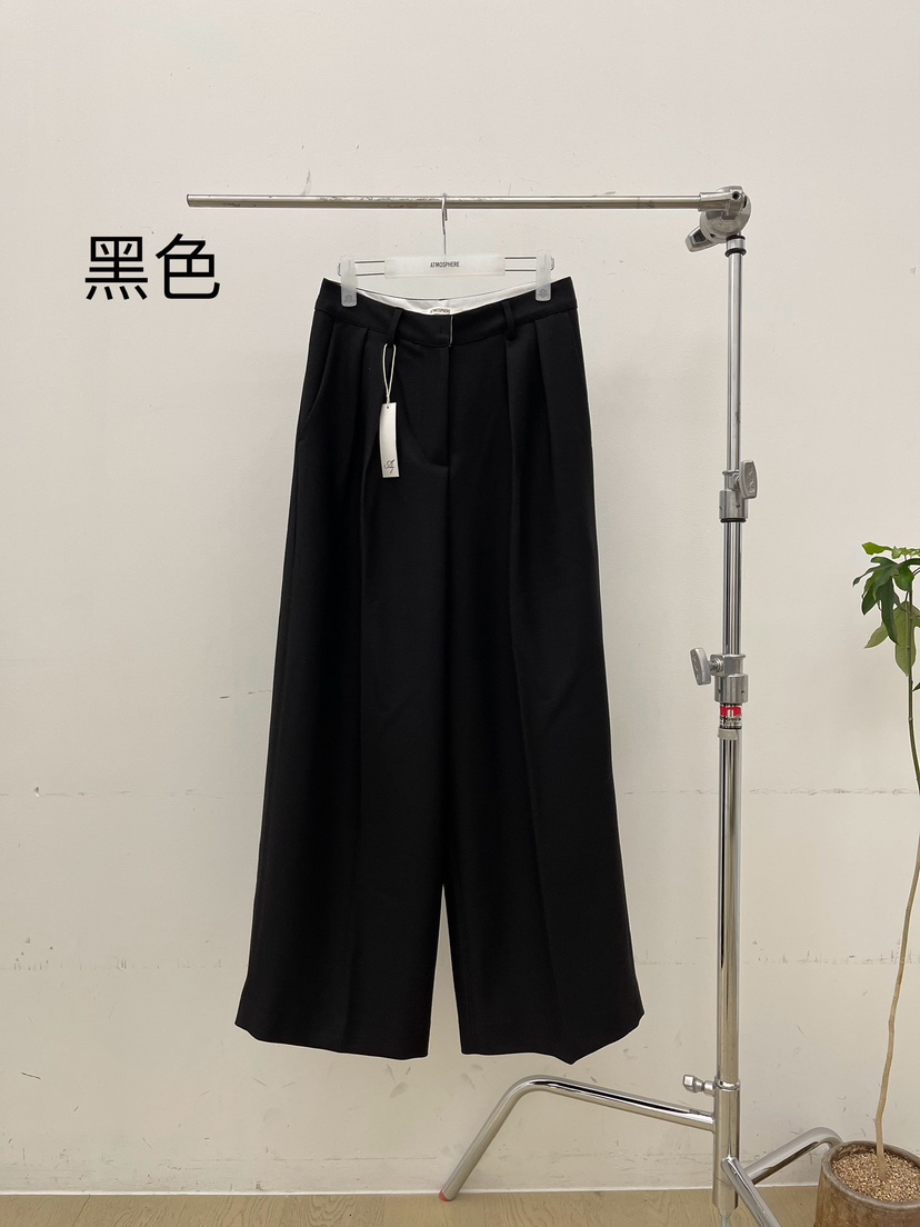 ATMOSPHERE韓國直郵㊣女士新品真品25秋冬人氣時尚職業休閑褲ATMOSPHERE/BLING休閑褲圖色2