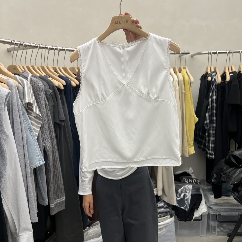 MURR東大門㊣實拍女士新品熱賣人氣25秋冬職業休閑吊帶背心MURR吊帶/背心