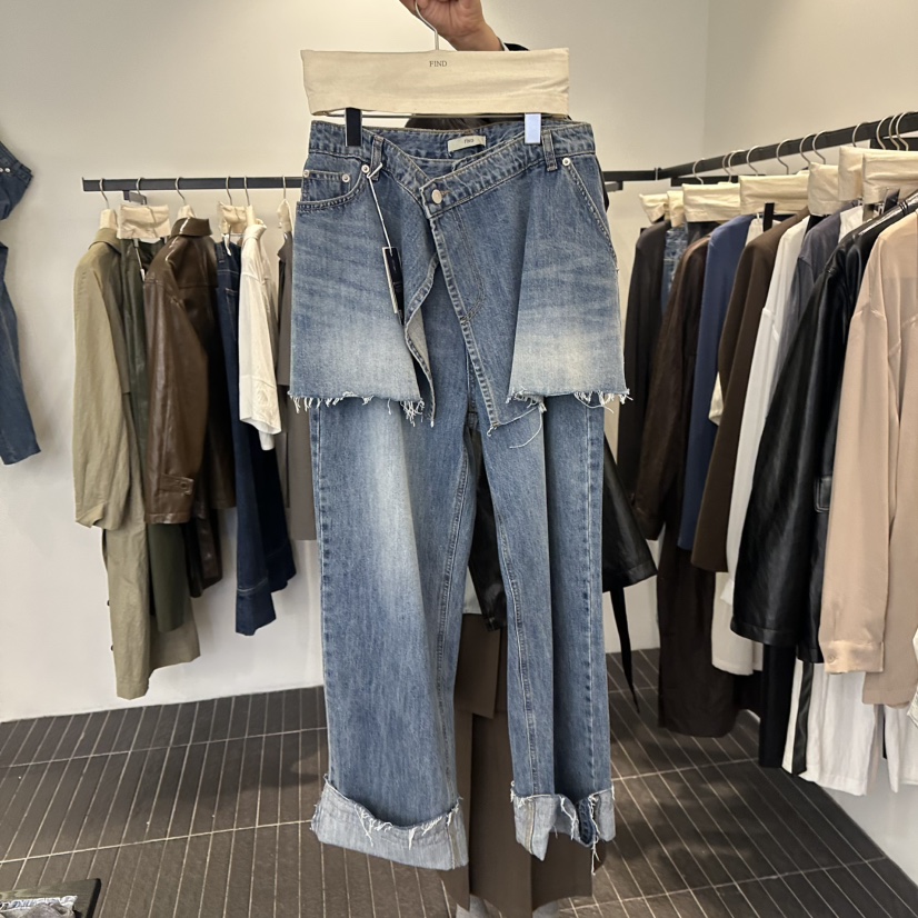 FIND-P韓國代購㊣女士新品25秋冬休閑推薦時尚人氣裙褲兩件套FIND-P裙褲