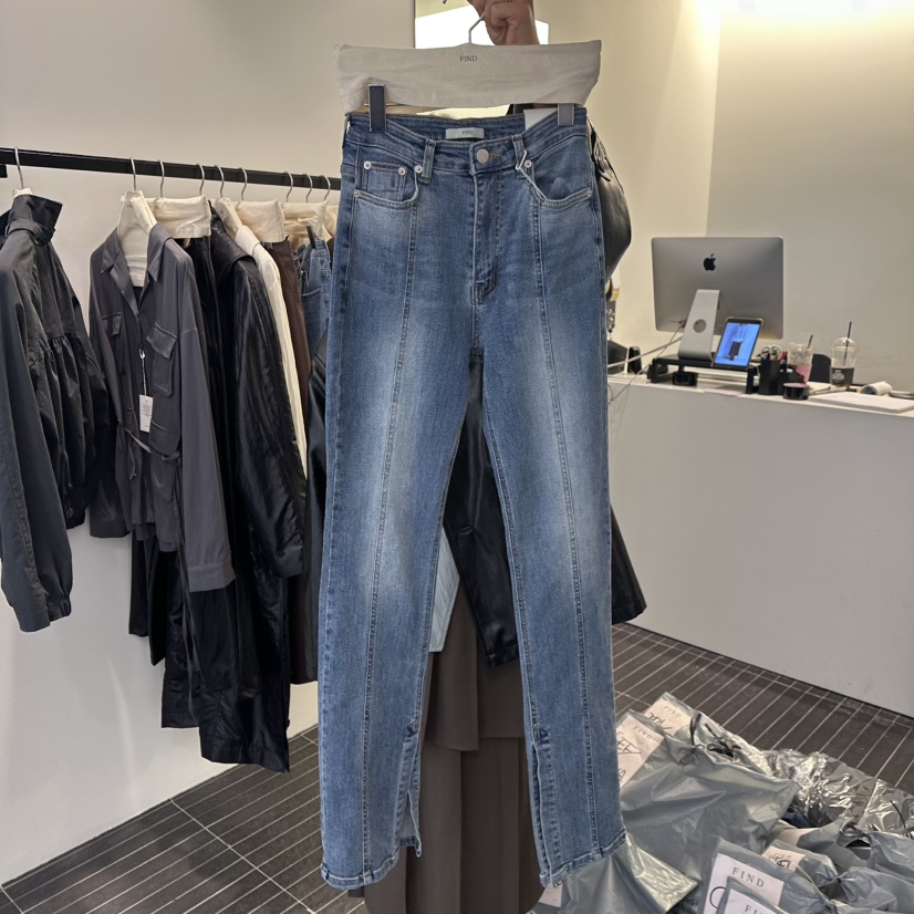 FIND-P東大門㊣直郵女士新款真品推薦熱賣人氣25秋冬牛仔褲FIND-P牛仔褲