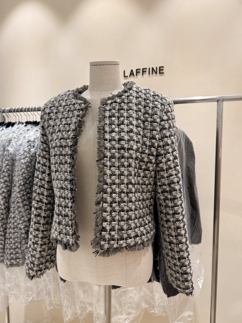 LAFFINE-P東大門㊣直郵女士新款真品25秋冬休閑人氣職業夾克LAFFINE-P夾克