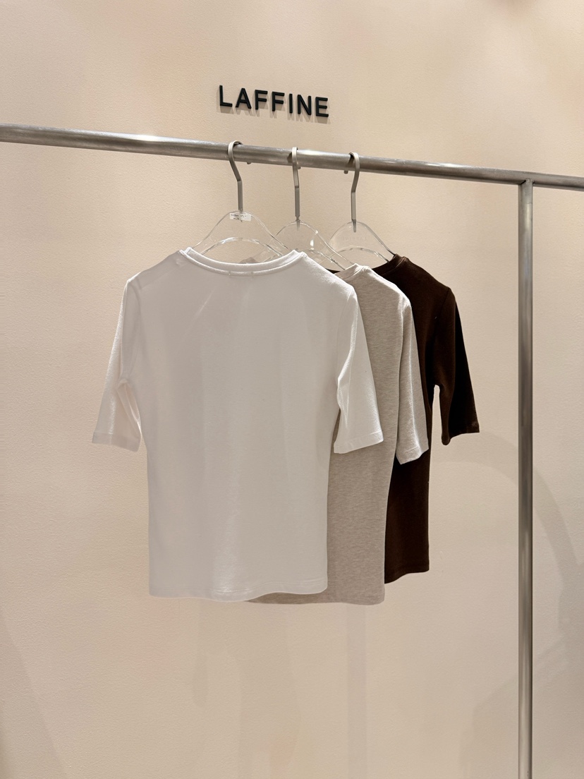 LAFFINE-P東大門㊣直郵女士新款職業推薦真品時尚休閑T恤柔軟LAFFINE-PT恤
