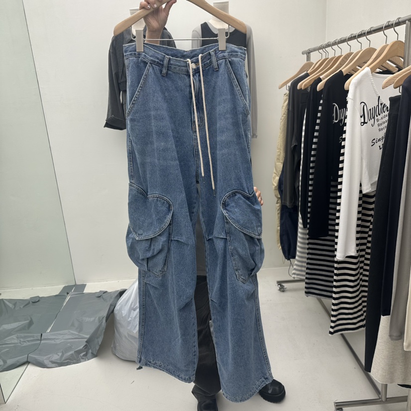 CHAV韓國代購㊣女士新品職業推薦休閑熱賣時尚25秋冬牛仔褲CHAV牛仔褲