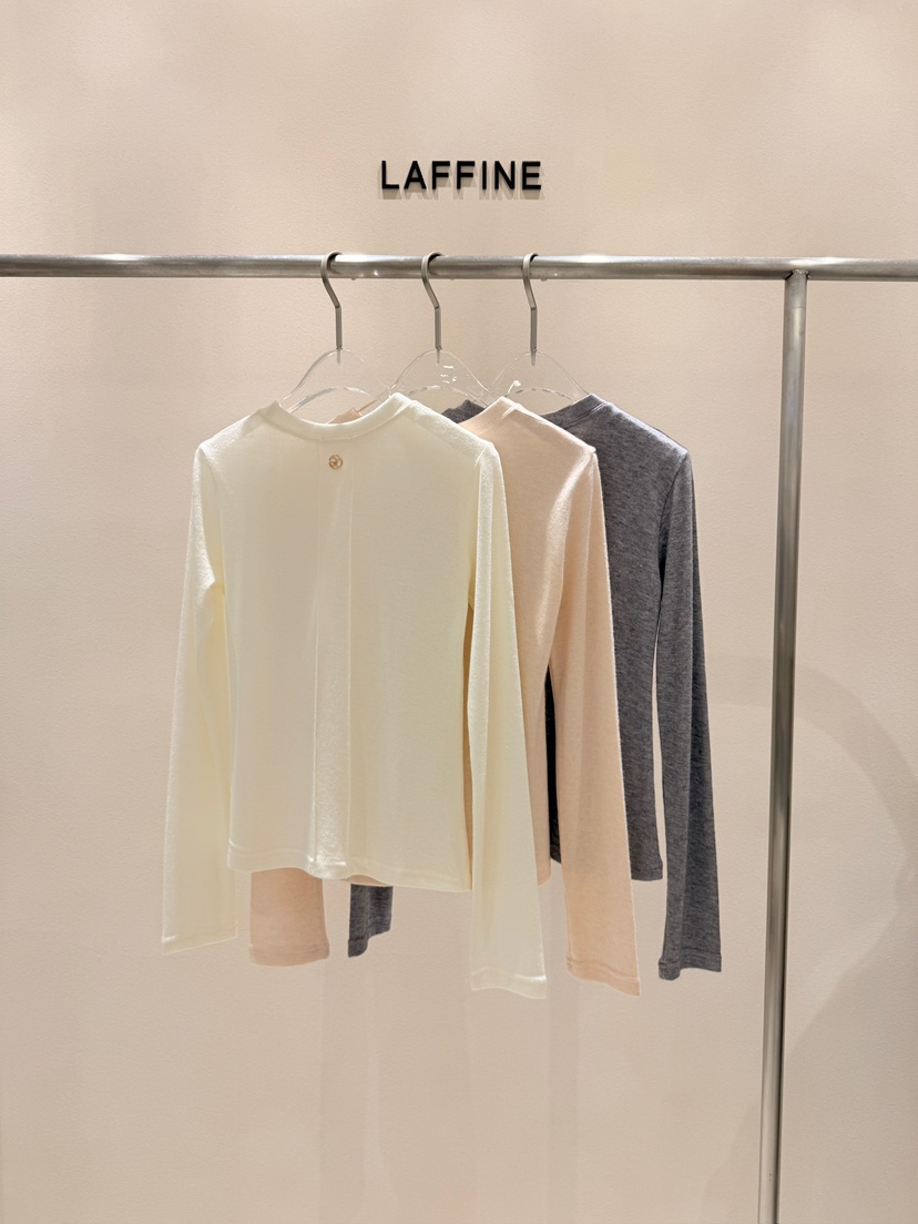 LAFFINE-P韓國直郵㊣女士新款時尚熱賣職業25秋冬真品長袖T恤LAFFINE-P長袖T恤