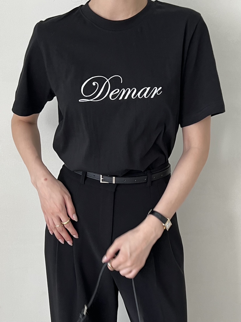 DEMAR東大門㊣代購女士新品推薦25秋冬真品人氣休閑熱賣T恤DEMART恤圖色2