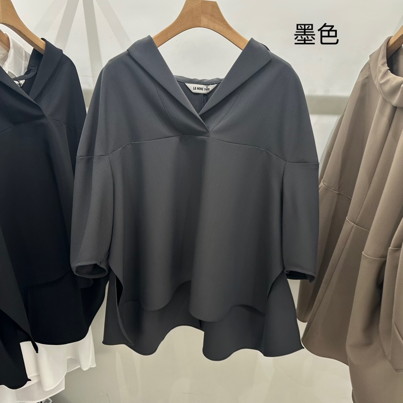 LAMINEDOR東大門㊣直郵女裝新品真品25秋冬休閑熱賣襯衫蕾絲衫LA MINE DOR襯衫/蕾絲衫圖色2