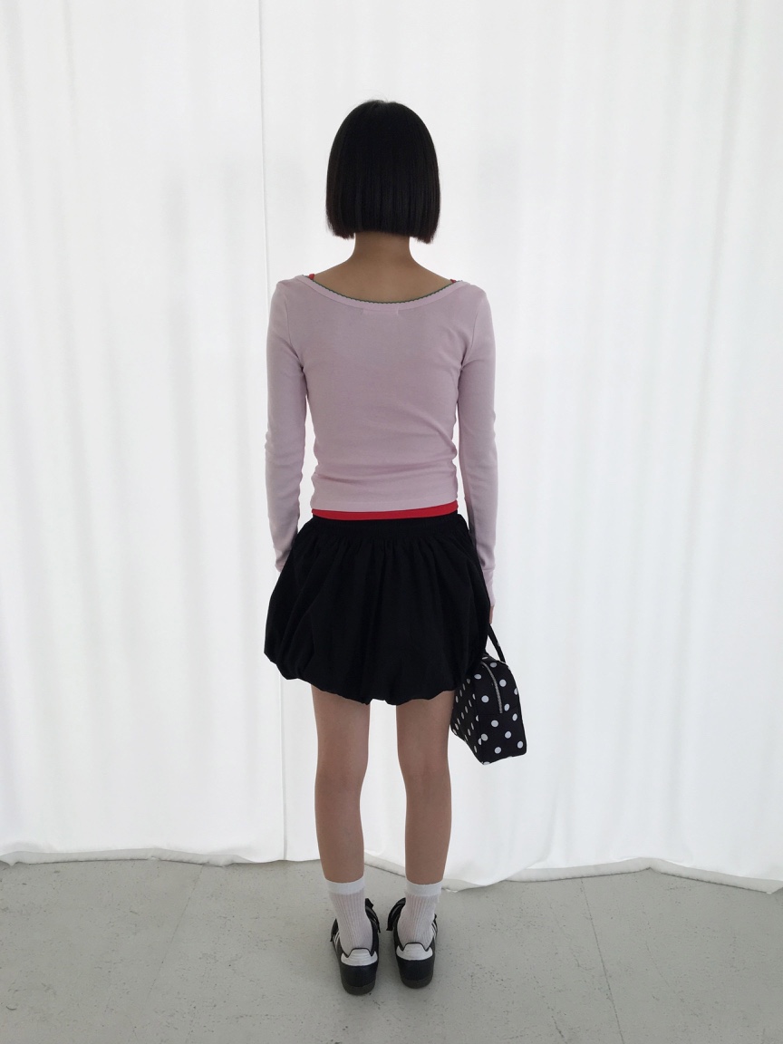 CCW韓國直郵㊣女士新品人氣推薦休閑真品25秋冬職業長袖T恤CCW--NYUNYU長袖T恤