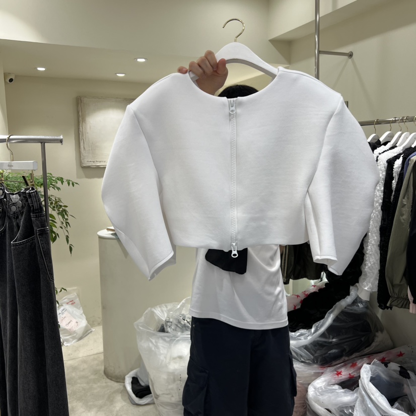 ENDOLPHIN東大門㊣代購女裝新品25秋冬熱賣休閑衛衣拉鏈雙面ENDOLPHIN衛衣