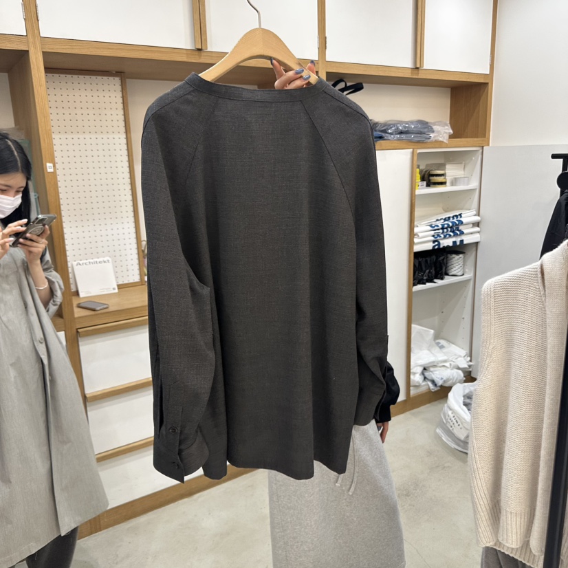 ARCHITEKT東大門㊣直郵女裝新款推薦25秋冬熱賣襯衫蕾絲衫羊毛ARCHITEKT襯衫/蕾絲衫