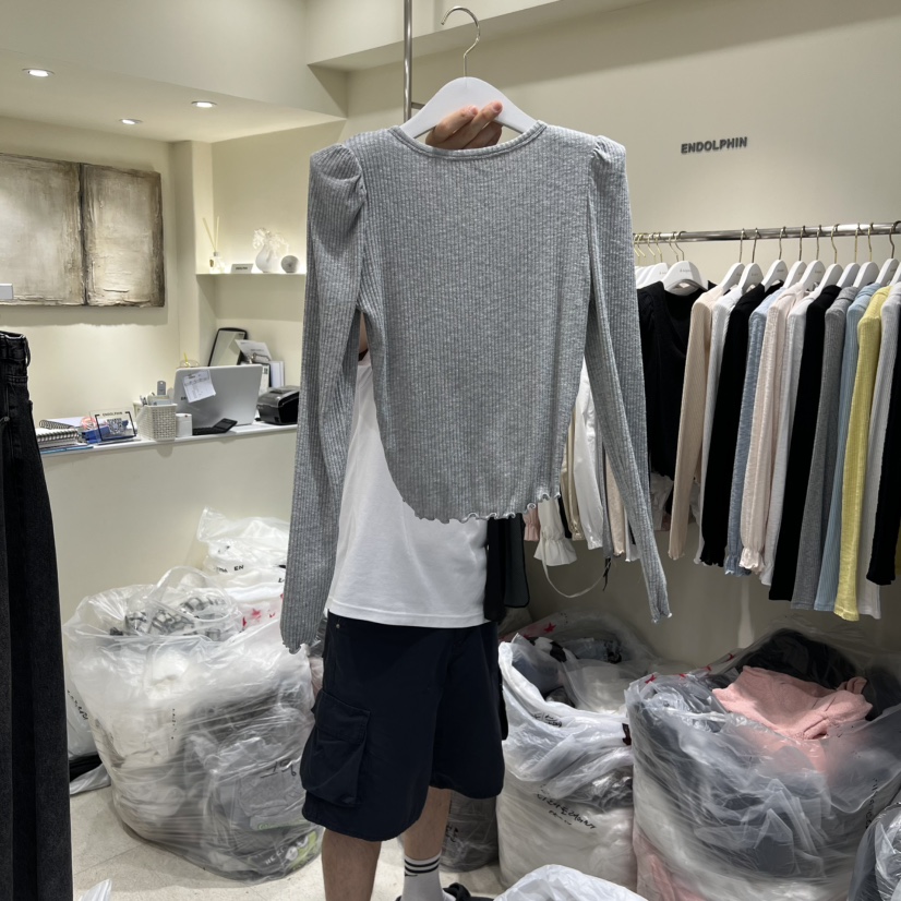 ENDOLPHIN東大門㊣實拍女士新品熱賣真品時尚推薦職業長袖T恤ENDOLPHIN長袖T恤