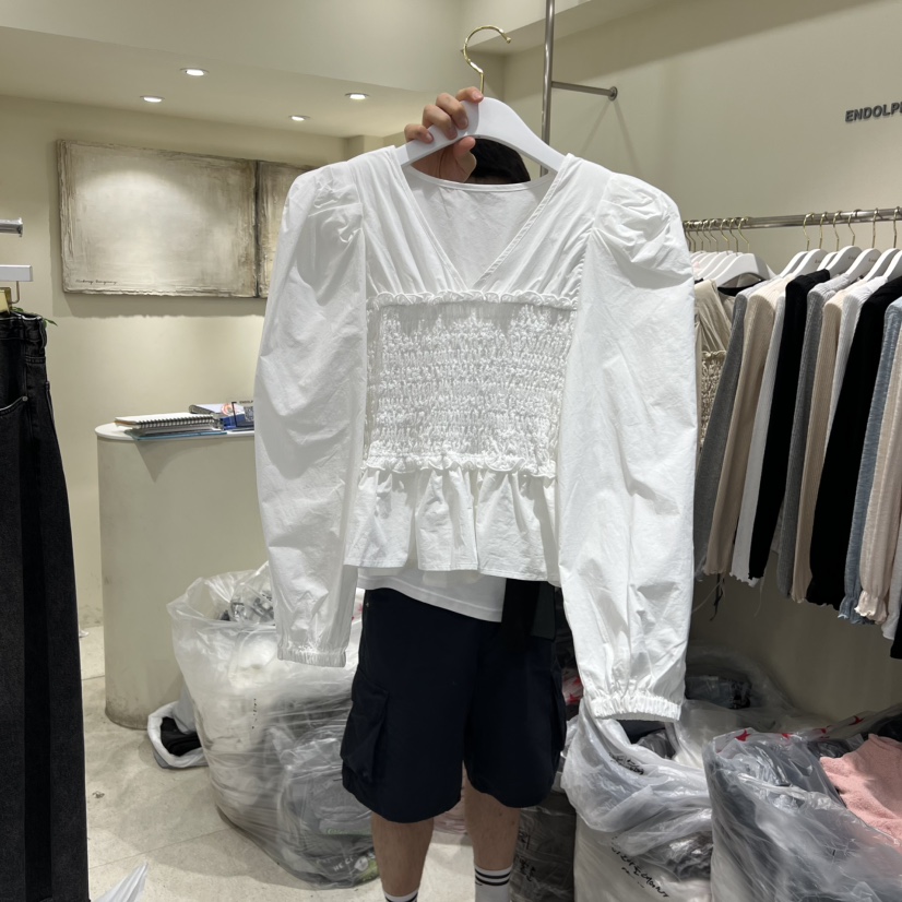 ENDOLPHIN東大門㊣代購女裝新品休閑熱賣時尚職業襯衫蕾絲衫ENDOLPHIN襯衫/蕾絲衫