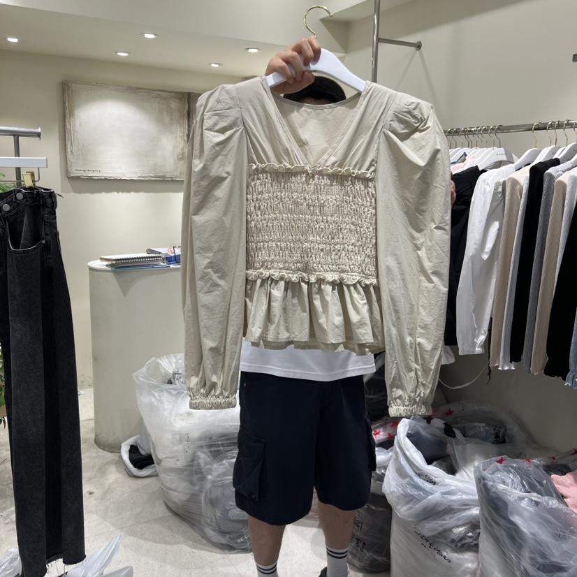 ENDOLPHIN東大門㊣代購女裝新品休閑熱賣時尚職業襯衫蕾絲衫ENDOLPHIN襯衫/蕾絲衫圖色2