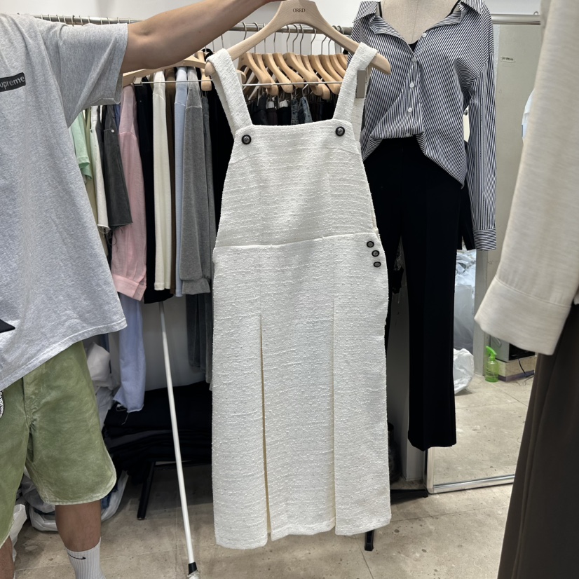 ORRD東大門㊣實拍女裝新款25秋冬職業時尚人氣連衣裙粗花呢ORRD連衣裙