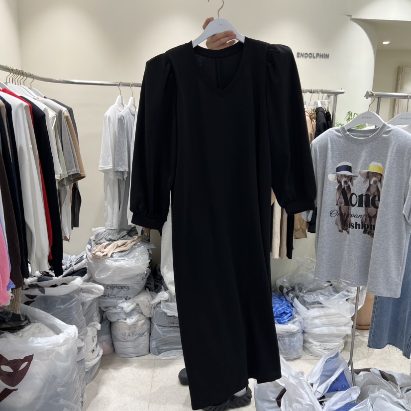 ENDOLPHIN韓國代購㊣女士新品25秋冬職業人氣推薦時尚連衣裙ENDOLPHIN連衣裙圖色2