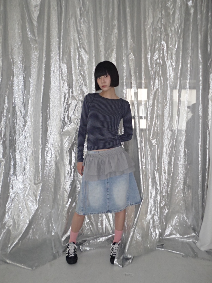 CCW韓國代購㊣女士新款推薦職業25秋冬人氣休閑熱賣長袖T恤CCW--NYUNYU長袖T恤
