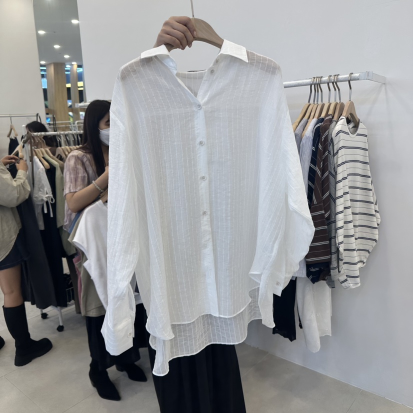 FUNNY POWDER東大門㊣直郵女士新品熱賣25秋冬推薦襯衫蕾絲衫THE FUNNY襯衫/蕾絲衫