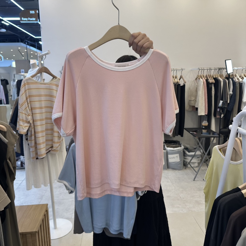 FUNNY POWDER東大門㊣實拍女裝新品25秋冬職業真品推薦T恤THE FUNNYT恤圖色2