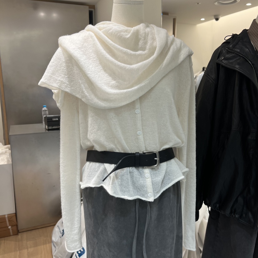 MEET ME韓國代購㊣女裝新款休閑推薦套裝不含腰帶披肩開衫MEET ME套裝