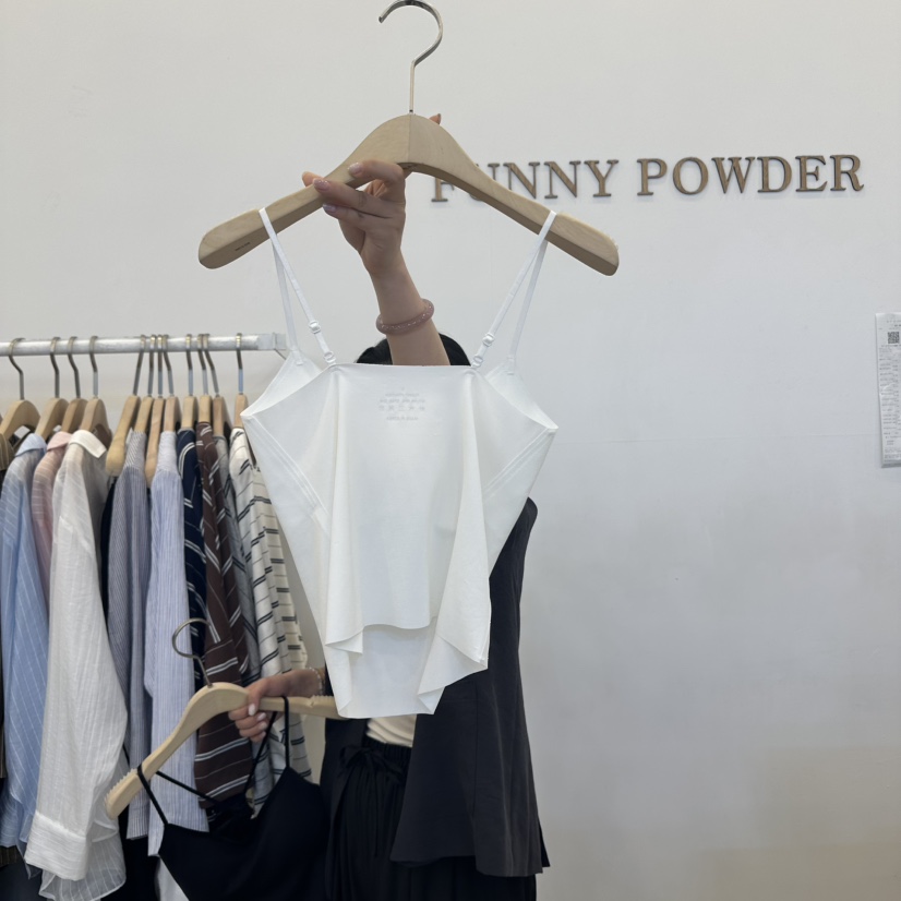 FUNNY POWDER東大門㊣代購女裝新款人氣熱賣推薦25秋冬吊帶背心THE FUNNY吊帶/背心