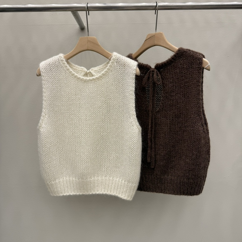 EOOB/LAMEREI東大門㊣代購女裝新品25秋冬真品吊帶背心馬海毛EOOB/LAMEREI吊帶/背心