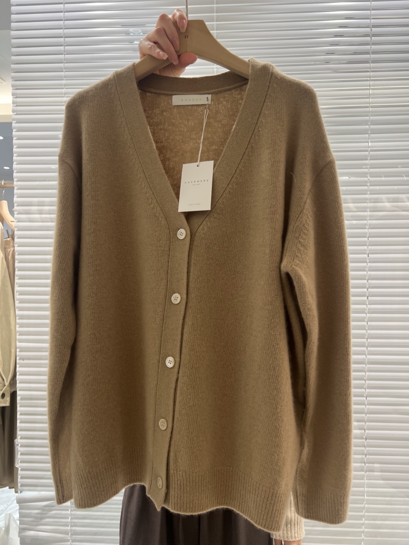 FF東大門㊣直郵女裝新品人氣推薦25秋冬針織衫羊絨寬松開衫FF/SUNDAY針織衫圖色2