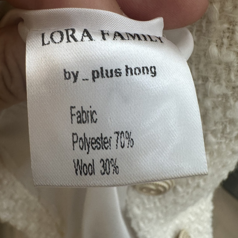 PLUS HONG-P韓國代購㊣女士新款真品25秋冬推薦馬甲粗花呢LORA FAMILY/PLUS HONG馬甲