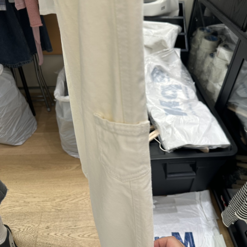 SPAGHETTI東大門㊣實拍女裝新款職業休閑人氣真品牛仔褲口袋spaghetti牛仔褲