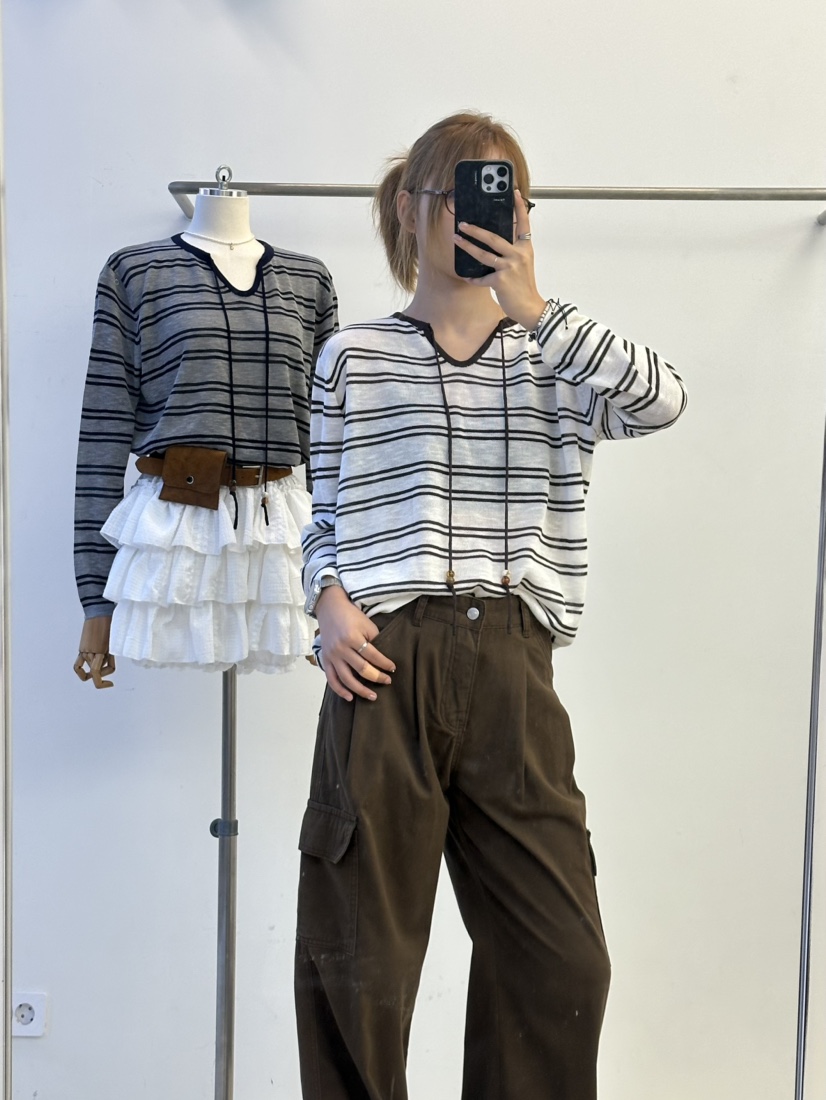 MILLIMETER韓國代購㊣女士新品時尚休閑職業真品推薦針織衫MILLIMETER針織衫